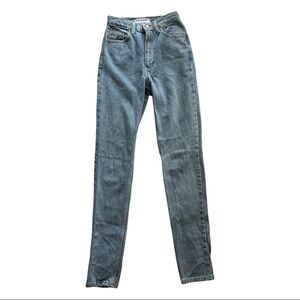American Apparel Medium Wash High Rise Jeans
